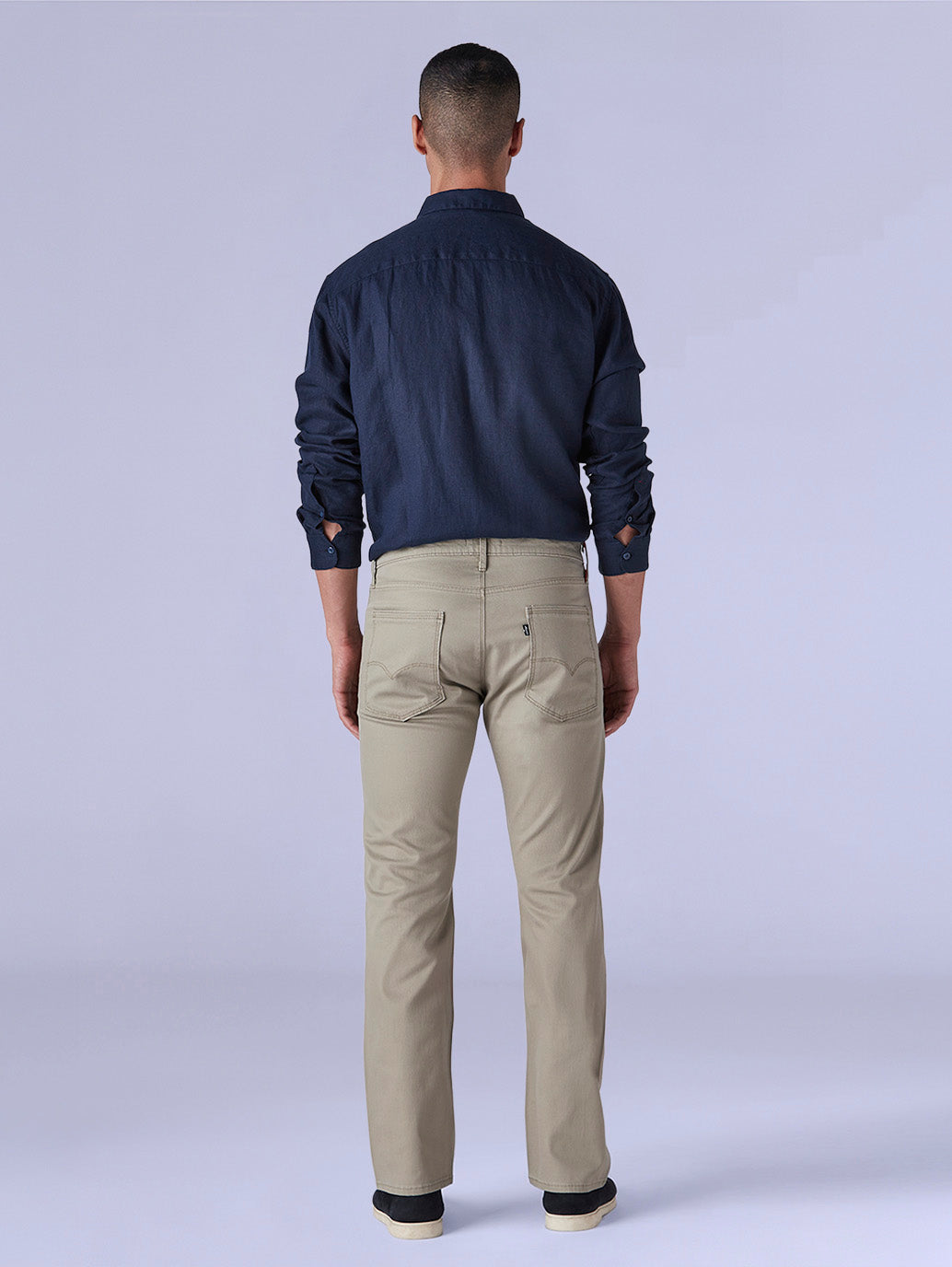 Men's 513 Redloop Taupe Slim Straight Fit Mid Rise Chinos - b3879101-7585-4c34-9bb7-0c8f5b251e69 View