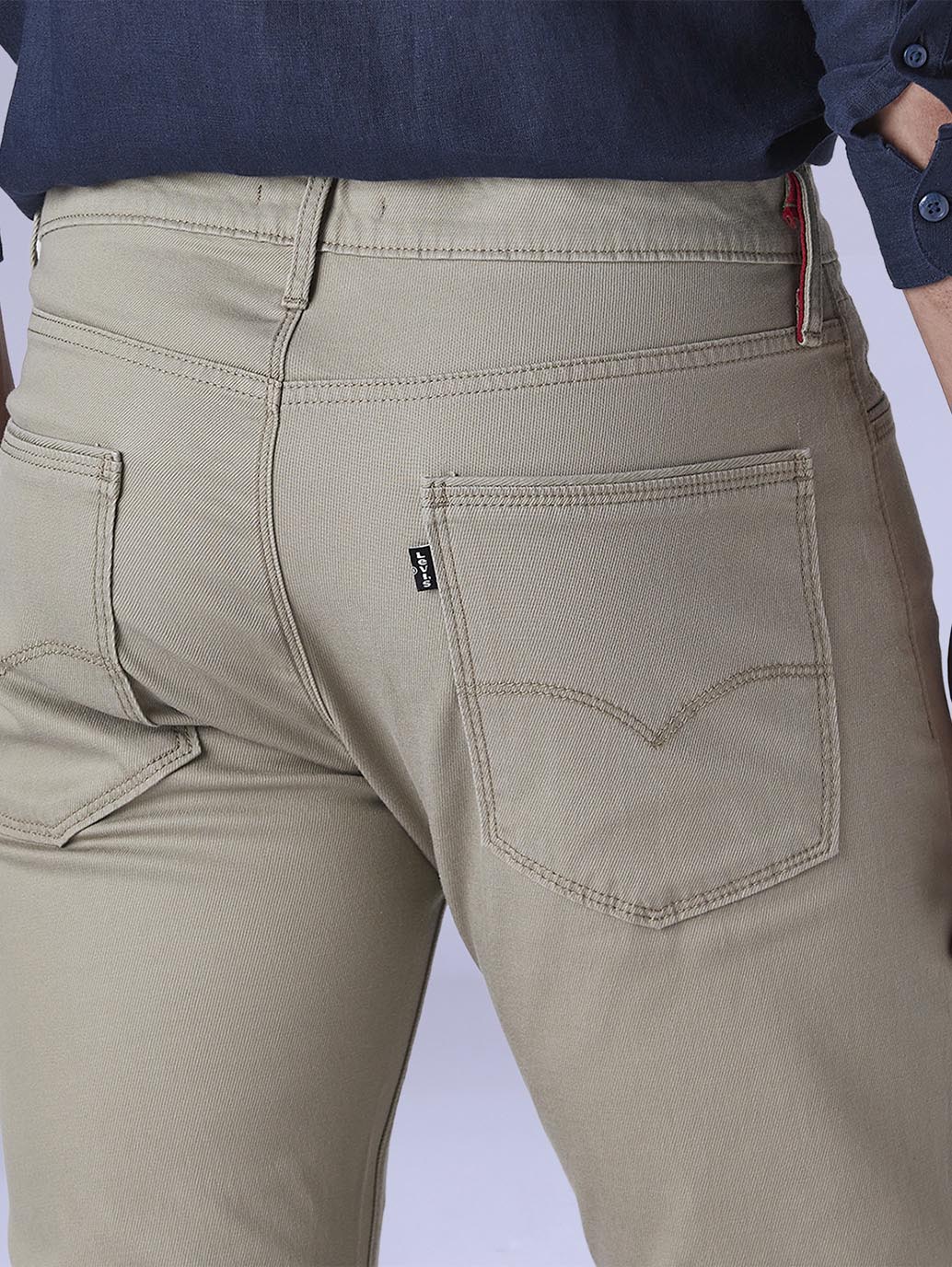 Men's 513 Redloop Taupe Slim Straight Fit Mid Rise Chinos - aeecbc76-5026-42ed-94d2-ea986031667c View