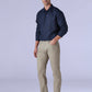 Men's 513 Redloop Taupe Slim Straight Fit Mid Rise Chinos - Side View