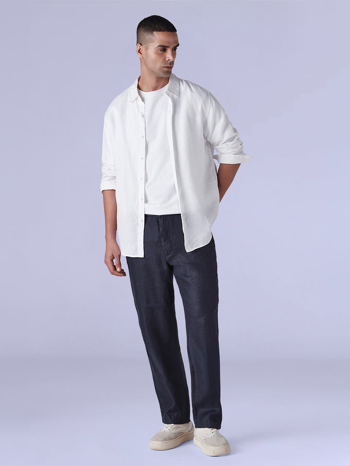 Men's Redloop Authentic Relaxed Fit Mid Rise Linen Chinos