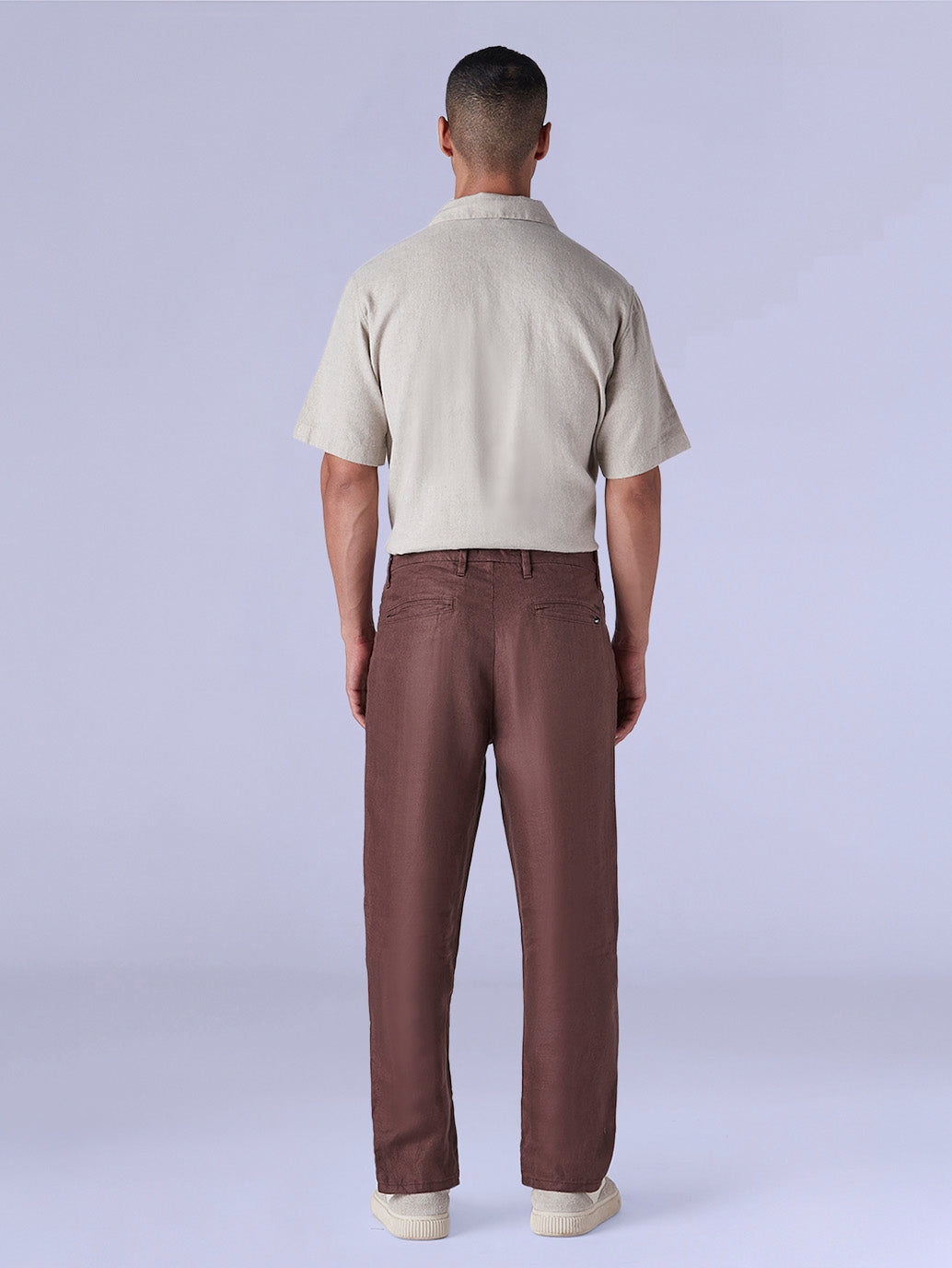 Men's Redloop Authentic Relaxed Fit Mid Rise Linen Chinos - ea391dfa-ab64-4c7b-a46f-e23d0ee2a710 View