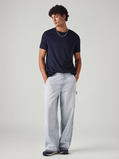 levi's Men's Light Blue Extra Baggy Loose Fit Mid Rise Jeans-picture-12