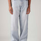 Men's Light Blue Extra Baggy Loose Fit Mid Rise Jeans - Front View