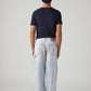 Men's Light Blue Extra Baggy Loose Fit Mid Rise Jeans - Back View