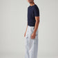 Men's Light Blue Extra Baggy Loose Fit Mid Rise Jeans - Side View