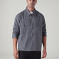 Men's Solid Relaxed Fit Shirt - Front View