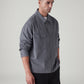Men's Solid Relaxed Fit Shirt - Side View