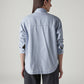 Women's Solid Relaxed Fit Denim Shirt - Back View