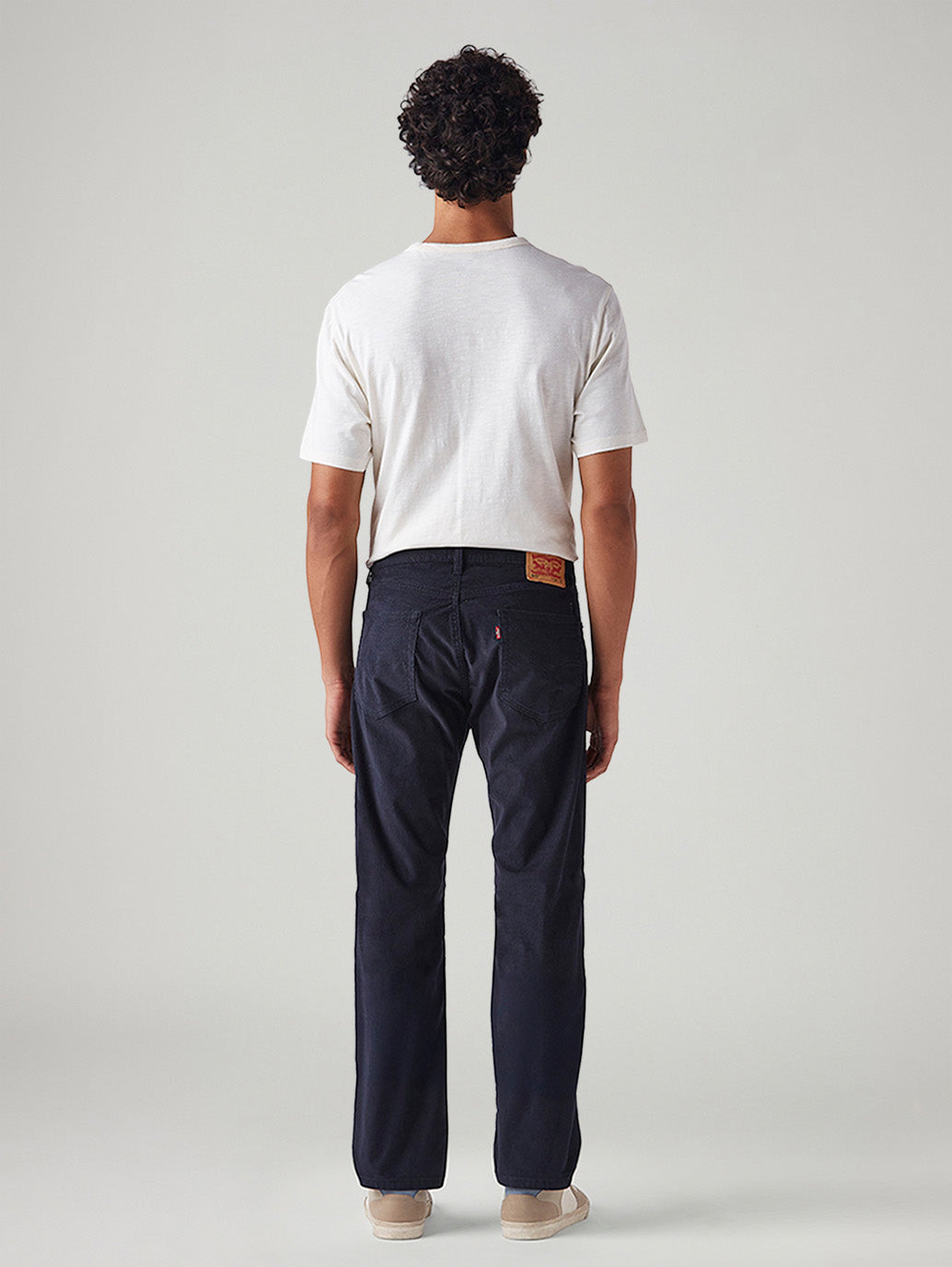 Men's 505 Navy Straight Fit Mid Rise Chinos - Back View
