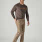 Men's Beige Authentic Relaxed Fit Mid Rise Corduroy Chinos - 20 View
