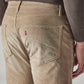 Men's Beige Authentic Relaxed Fit Mid Rise Corduroy Chinos - 20 View