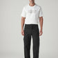 Men's 568 Black Loose Fit Mid Rise Cargos - Front View