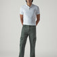 Men's 568 Dark Green Loose Fit Mid Rise Cargos - Front View