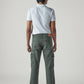 Men's 568 Dark Green Loose Fit Mid Rise Cargos - Back View