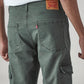 Men's 568 Dark Green Loose Fit Mid Rise Cargos - Detail View