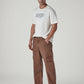 Men's 568 Light Brown Loose Fit Mid Rise Cargos - Styleshot View