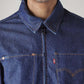 Men's Solid Regular Fit Denim Jacket - Detail View