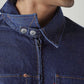 Men's Solid Regular Fit Denim Jacket - Detail View