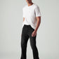Men's 527 Black Bootcut Fit Mid Rise Redloop Jeans - Styleshot View