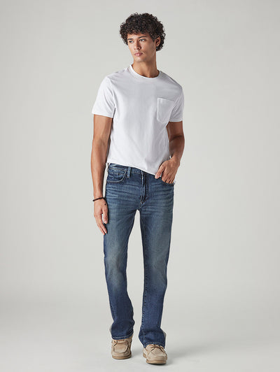 levi's Men's 527 Blue Bootcut Fit Mid Rise Redloop Jeans-picture-29