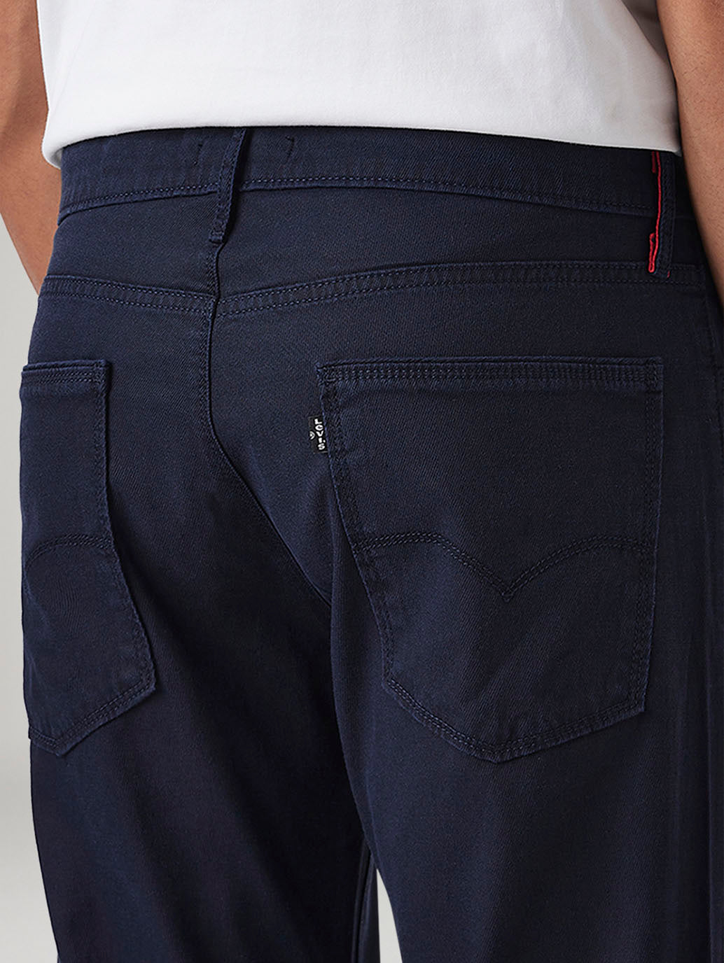 Men's 513 Navy Slim Straight Fit Mid Rise Chinos - Detail View