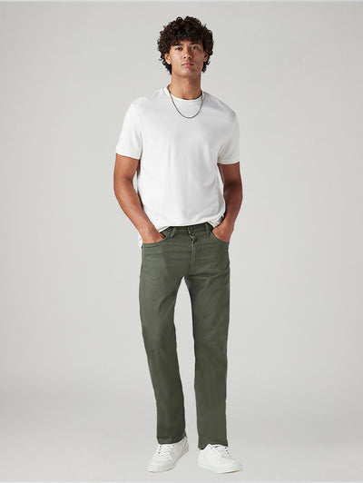 levi's Men's 513 Olive Slim Straight Fit Mid Rise Jeans-picture-21