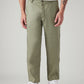 Men's Authentic Relaxed Straight Fit Mid Rise Linen Chinos - Front View