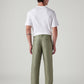 Men's Authentic Relaxed Straight Fit Mid Rise Linen Chinos - Back View
