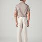 Men's Authentic Relaxed Straight Fit Mid Rise Linen Chinos - Back View