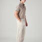 Men's Authentic Relaxed Straight Fit Mid Rise Linen Chinos - Side View