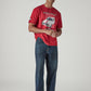 Men's Tinted 568 Dark Indigo Loose Fit Mid Rise Jeans - Styleshot View