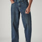 Men's Tinted 568 Dark Indigo Loose Fit Mid Rise Jeans - Front View