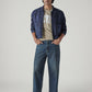 Men's Tinted Dark Indigo Extra Baggy Fit Mid Rise Jeans - Styleshot View