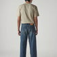 Men's Tinted Dark Indigo Extra Baggy Fit Mid Rise Jeans - 20 View