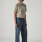 Men's Tinted Dark Indigo Extra Baggy Fit Mid Rise Jeans - 20 View
