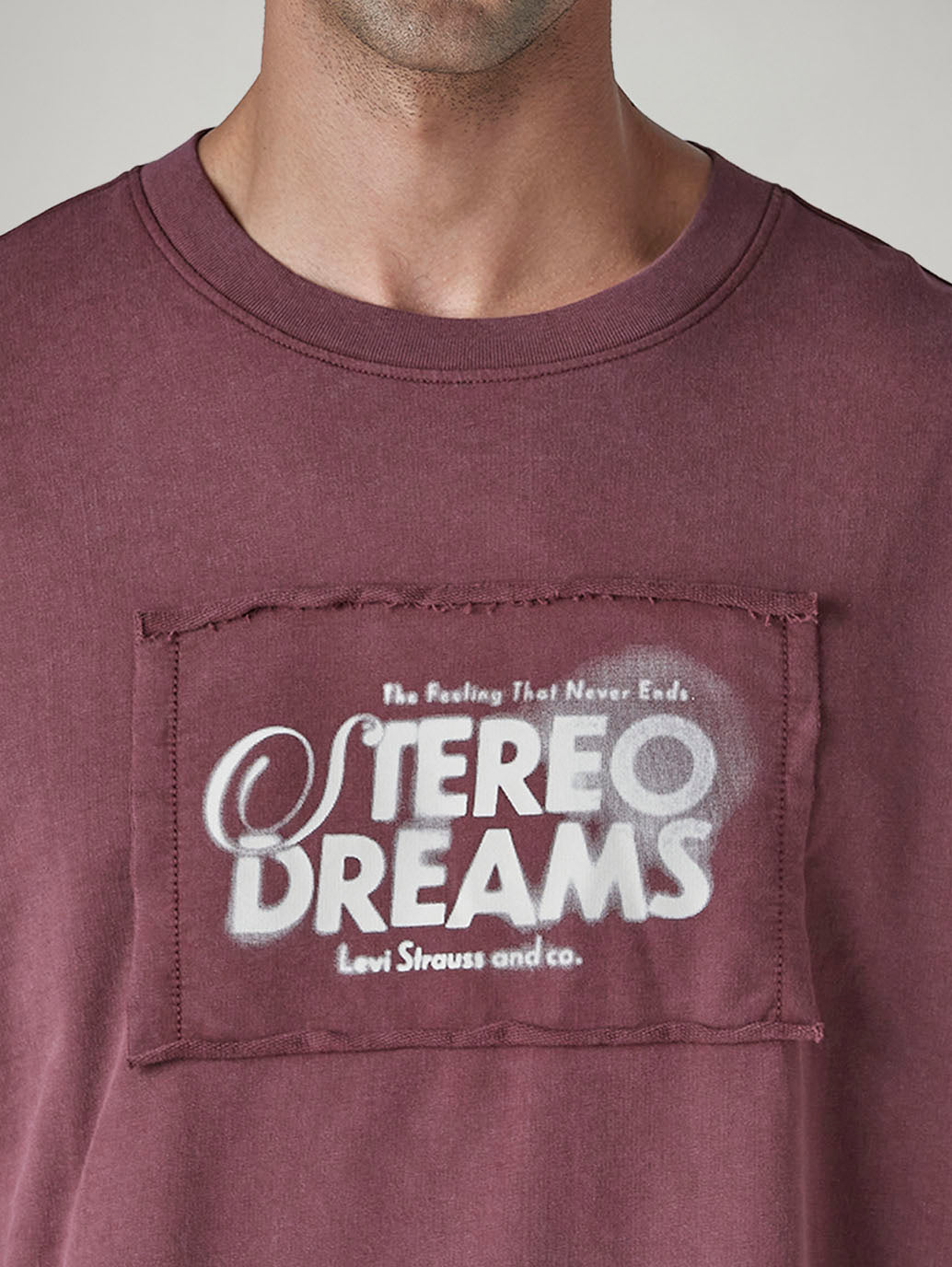 Men's Typography Printed Regular Fit T-Shirt - Detail View
