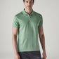 Men's Solid Tech Polo T-shirt - Front View