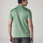 Men's Solid Tech Polo T-shirt - Back View