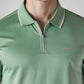 Men's Solid Tech Polo T-shirt - Detail View