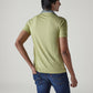 Men's Colorblock Pique Tech Polo T-Shirt - Back View