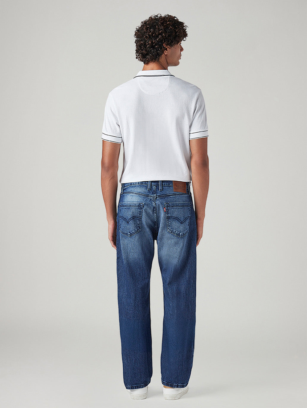 Men's 511 Blue Slim Fit Mid Rise Jeans - Back View