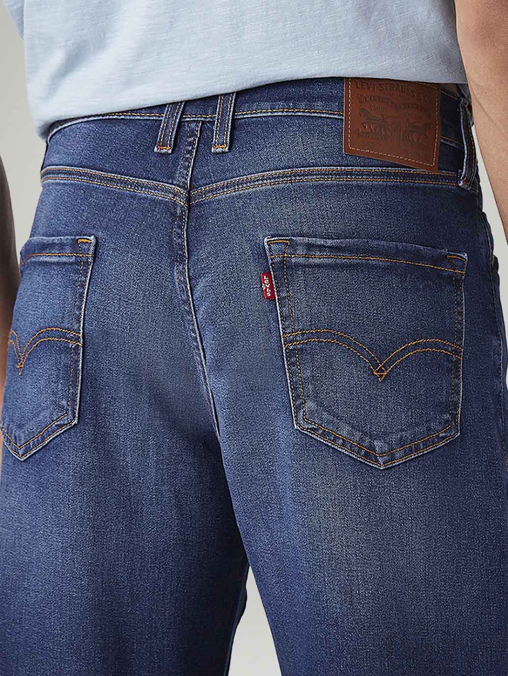 Men's 511 Blue Slim Fit Mid Rise Jeans - 20 View