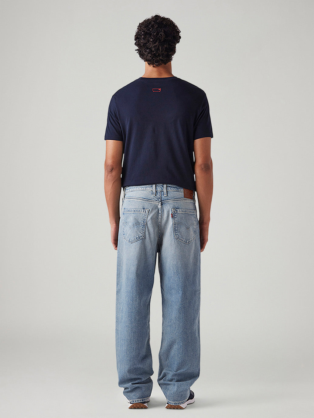 Men's 568 Light Blue Loose Fit Mid Rise Jeans - Back View