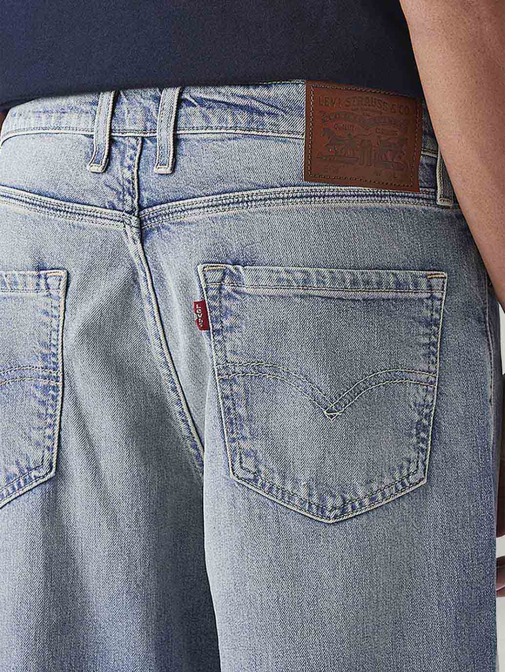 Men's 511 Light Blue Slim Fit Mid Rise Jeans - Detail View