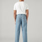 Men's Light Blue Loose Fit Mid Rise Jeans - Back View