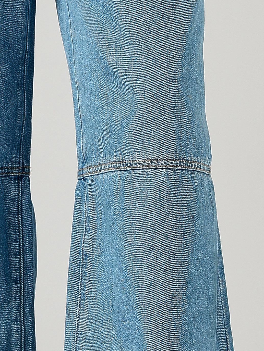 Women's Blue XL Straight Loose Fit Mid Rise Jeans - Detail View
