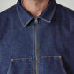 Men's Solid Regular Fit Fleece Denim Trucker Jacket - Detail View