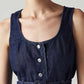 Women's Solid Slim Fit Denim Top - 20 View