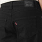 Women's Black Loose Fit Mid Rise Easy Dad Jeans - Detail View