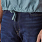 Men's Blue Solid Relaxed Fit Commuter Shirt - Detail View